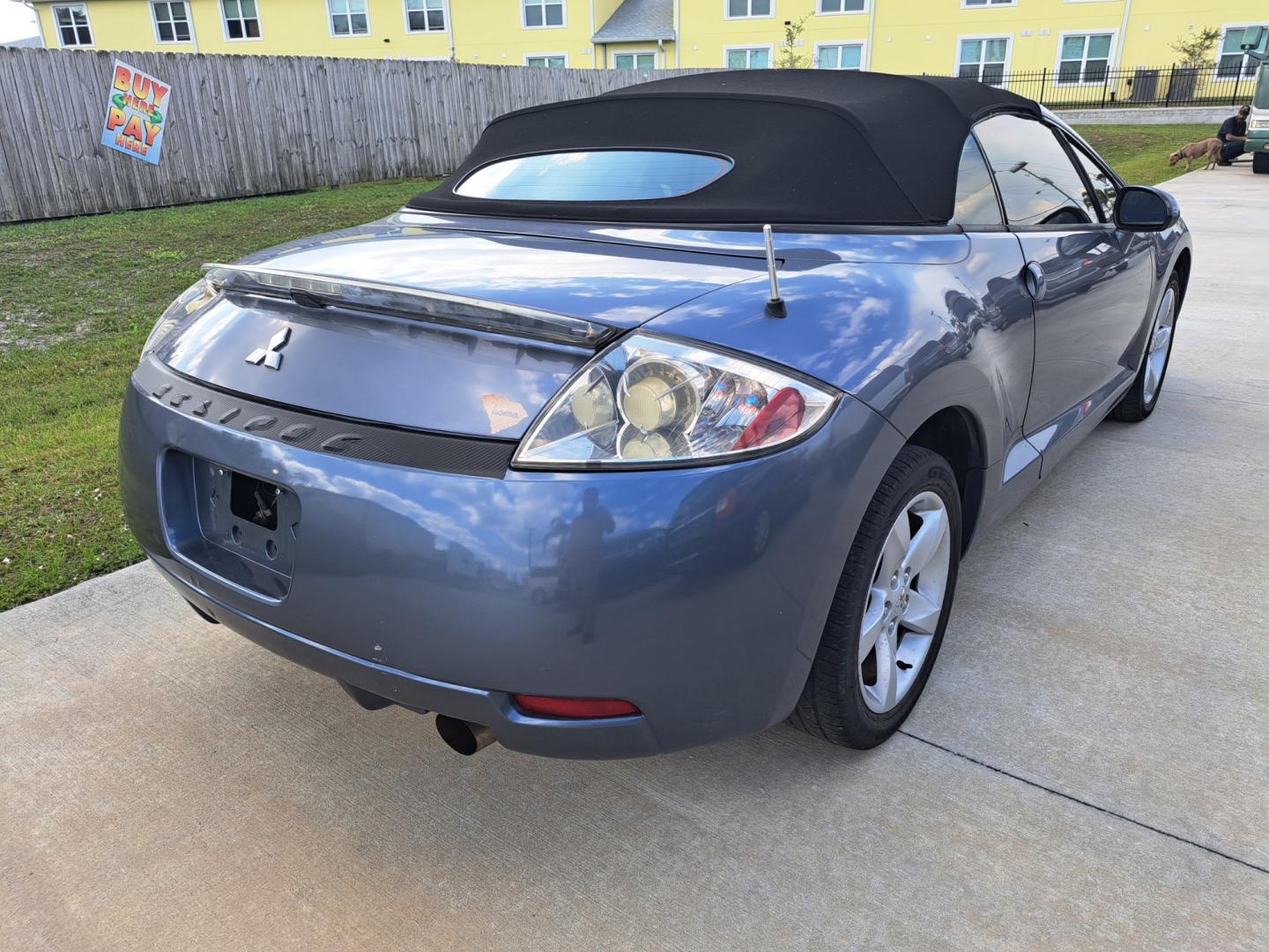 2007 Blue Mitsubishi Eclipse GS Spyder (4A3AL25F07E) with an 2.4L L4 SOHC 16V engine, Automatic transmission, located at 1181 Aurora Rd, Melbourne, FL, 32935, (321) 241-1100, 28.132914, -80.639175 - Photo#1