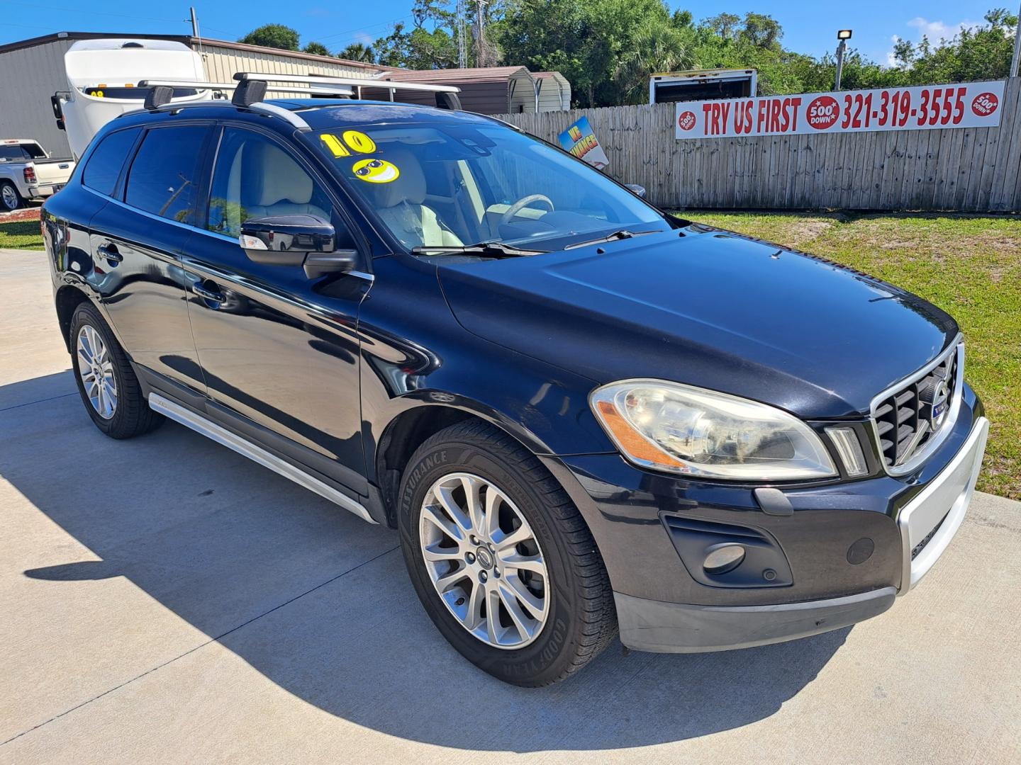 2010 Black Volvo XC60 T6 AWD (YV4992DZ8A2) with an 3.0L L6 DOHC 24V TURBO engine, 6-Speed Automatic transmission, located at 1181 Aurora Rd, Melbourne, FL, 32935, (321) 241-1100, 28.132914, -80.639175 - Photo#2