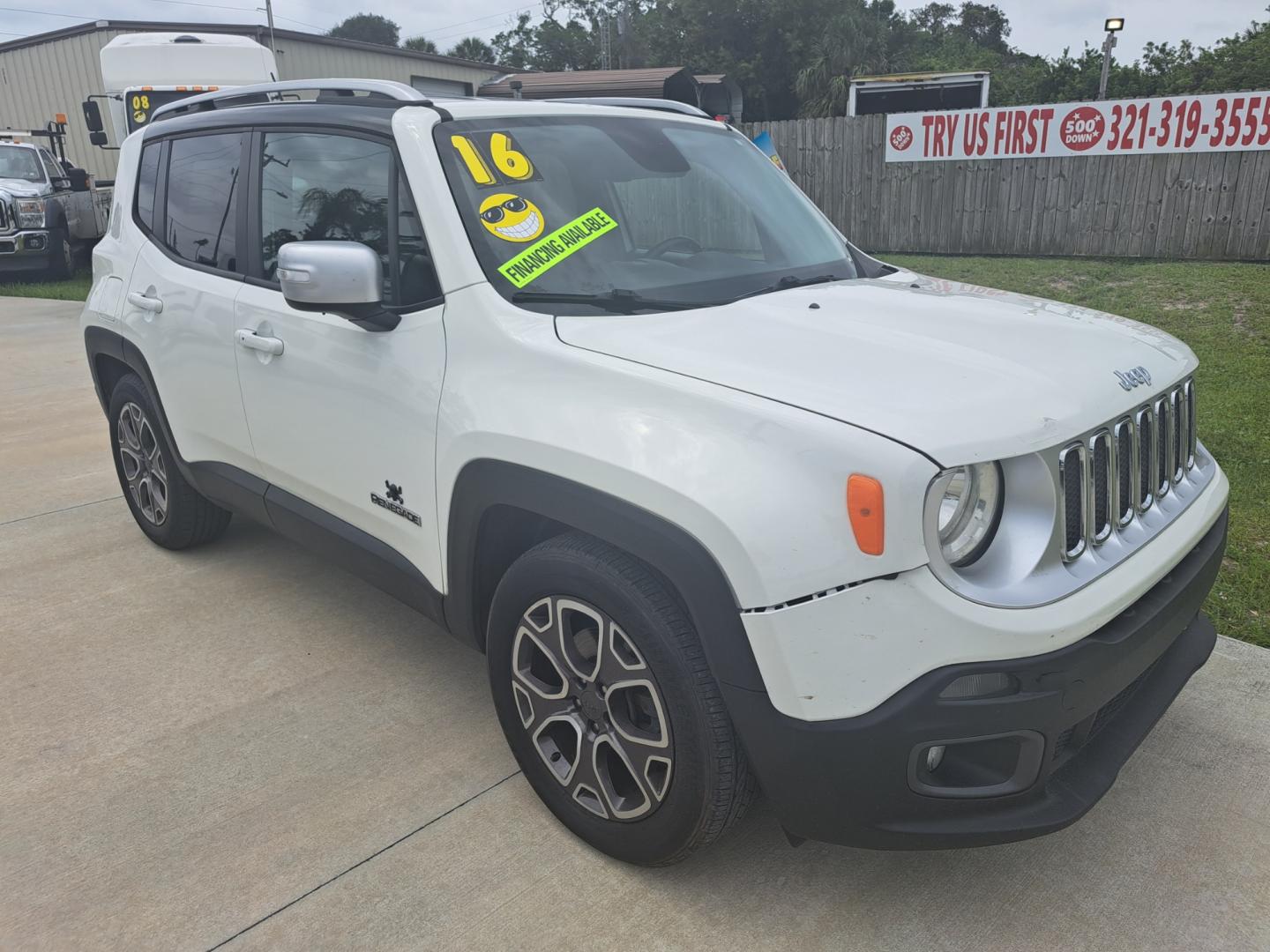 2016 White Jeep Renegade Limited FWD (ZACCJADT5GP) with an 2.4L L4 DOHC 16V engine, 9A transmission, located at 1181 Aurora Rd, Melbourne, FL, 32935, (321) 241-1100, 28.132914, -80.639175 - Photo#2