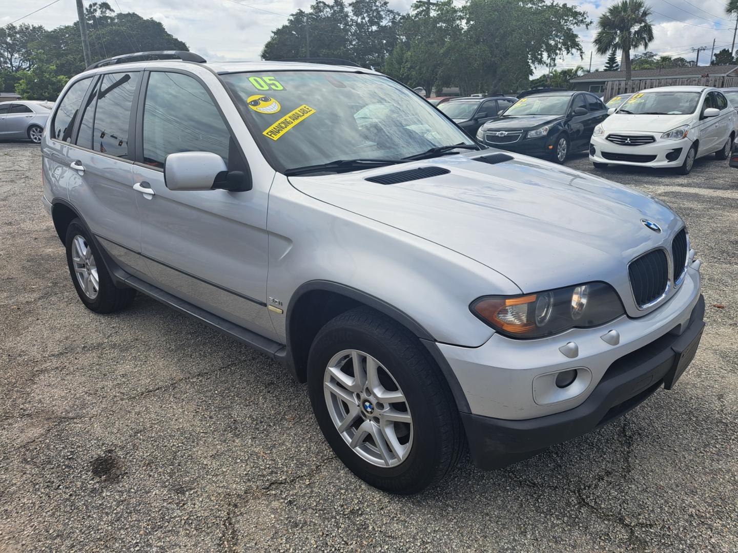 2005 Silver BMW X5 3.0i (5UXFA13555L) with an 3.0L L6 DOHC 24V engine, AUTOMATIC transmission, located at 1181 Aurora Rd, Melbourne, FL, 32935, (321) 241-1100, 28.132914, -80.639175 - Photo#2