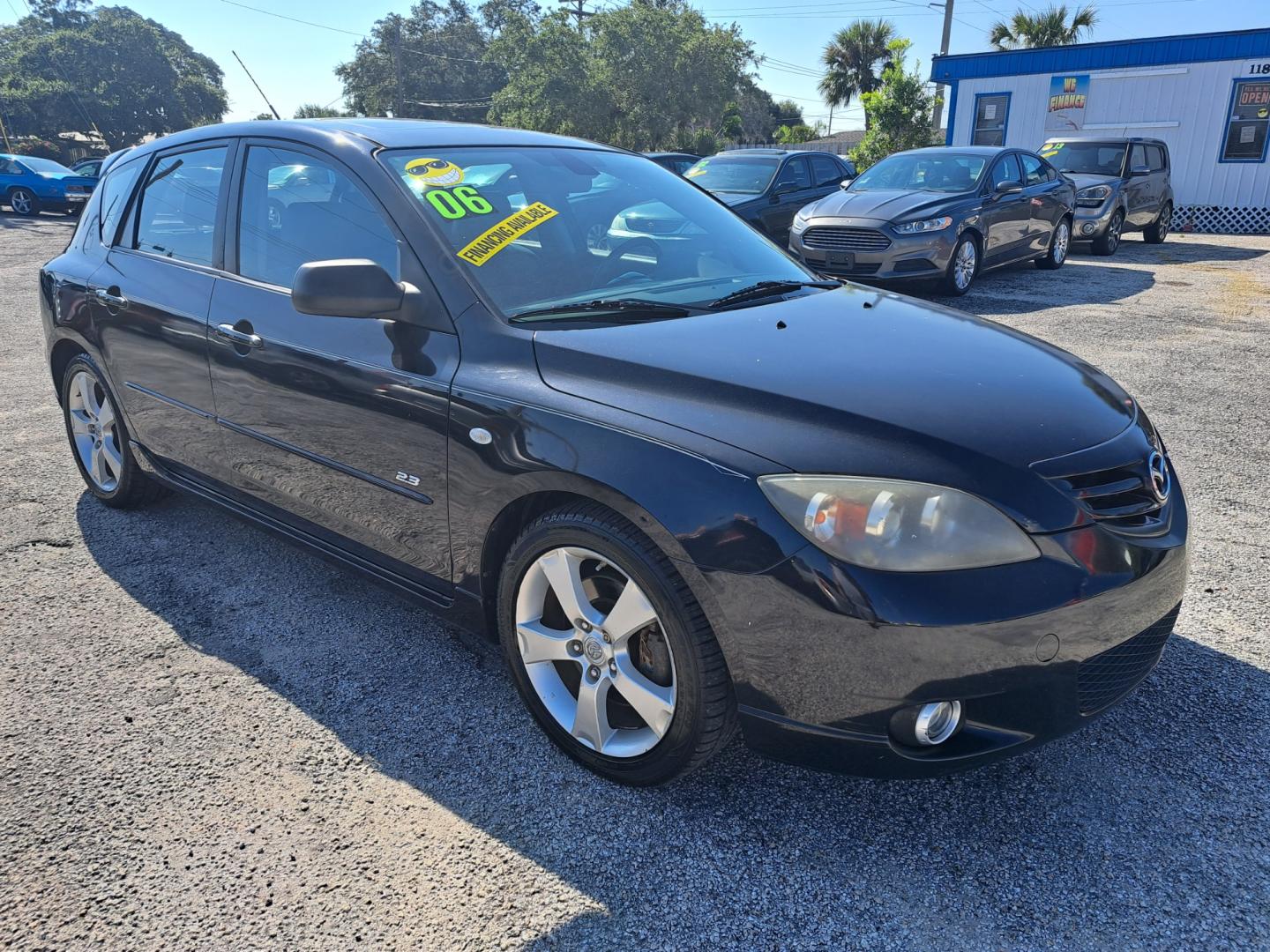 2006 Black Mazda MAZDA3 s 5-Door (JM1BK343661) with an 2.3L L4 DOHC 16V engine, AUTOMATIC transmission, located at 1181 Aurora Rd, Melbourne, FL, 32935, (321) 241-1100, 28.132914, -80.639175 - Photo#2