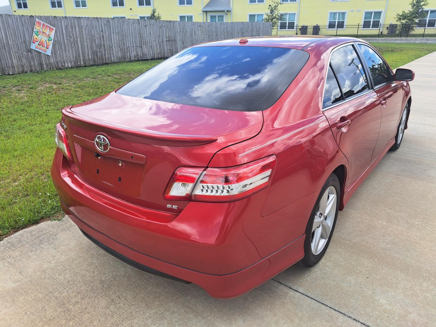 2010 RED /BLACK Toyota Camry (4T1BF3EK1AU) , AUTOMATIC transmission, located at 1181 Aurora Rd, Melbourne, FL, 32935, (321) 241-1100, 28.132914, -80.639175 - Photo#2